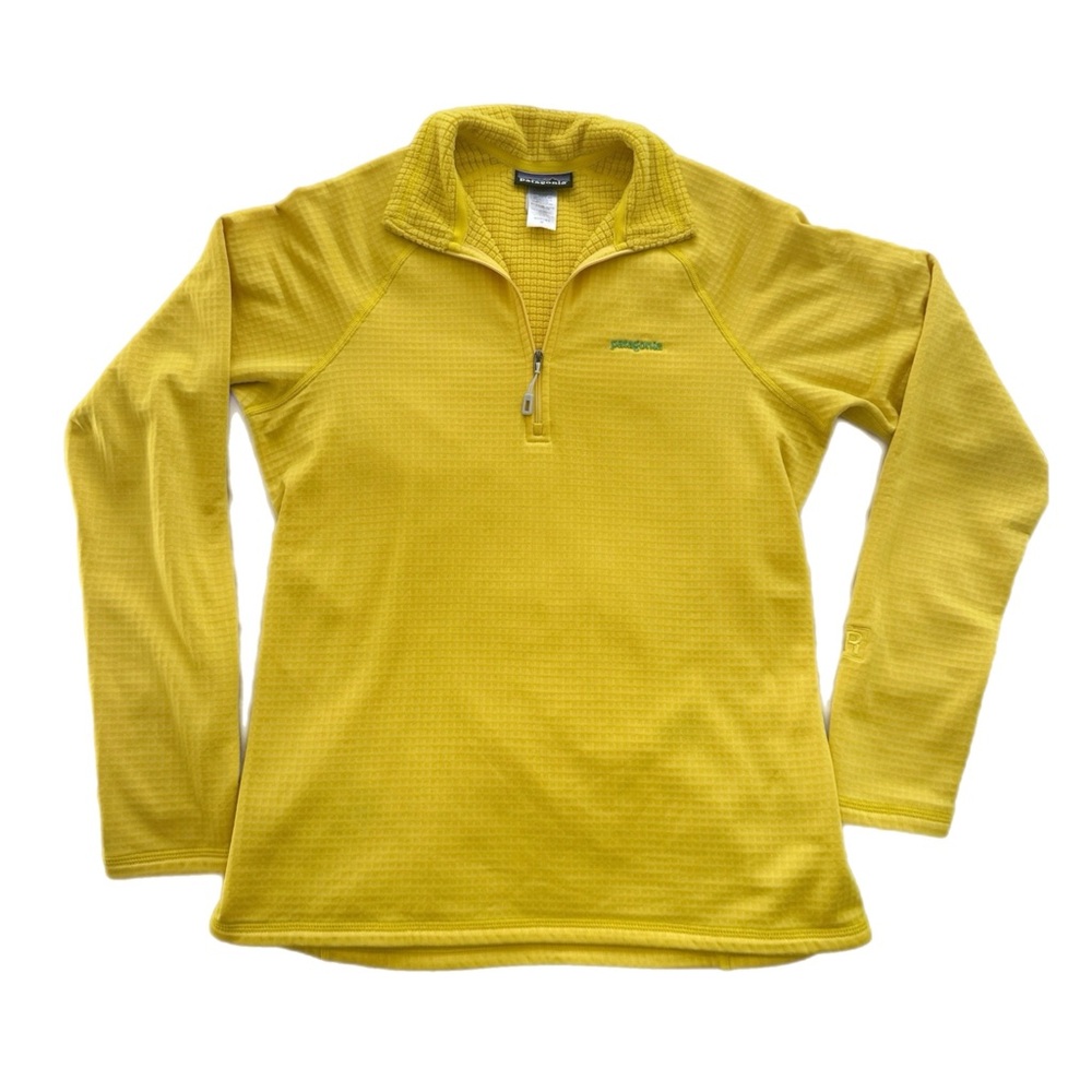 Patagonia Yellow Quarter-Zip Fleece Pullover